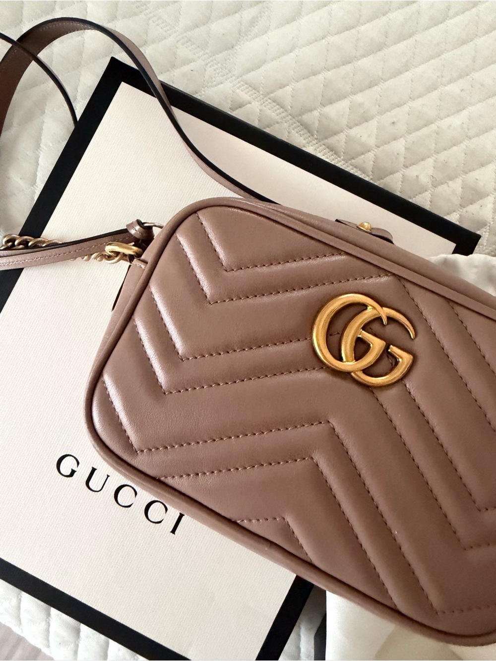 Gucci Marmont Matelassé Leather Camera Bag